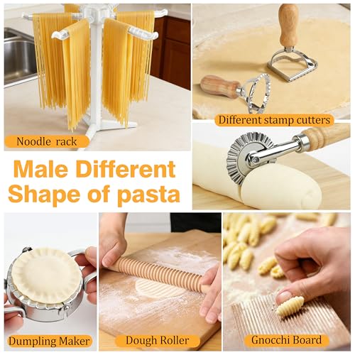 TREWAVE 15 Pcs Pasta Making Tools Set, Homemade Pasta Making Kit