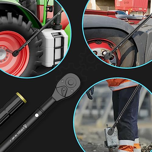 ANPUDS 3/4" Click Torque Wrench, 100-650 Ft-Lb/135.5-880.8 Nm, Heavy Duty - size: 100-650 ft-lb / 135.5-880.8 Nm