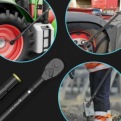 ANPUDS 3/4" Click Torque Wrench, 100-650 Ft-Lb/135.5-880.8 Nm, Heavy Duty - size: 100-650 ft-lb / 135.5-880.8 Nm