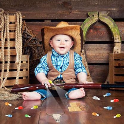 CHUNNIN 36 Pcs Western Cowboy LED Finger Lights Glow in Dark Party Favors - style: Western Cowboy
