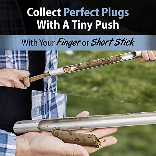 Soil Probe with Small Soil Sampler Bags. 35'' Soil Sample Probe Rod. Patent Pending Ground Probe Design for Tidy Strata in Soil Test Sampling - size: 35 Inch