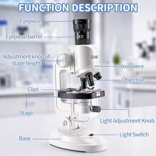 Microscope for Kids,63 PCS Science Kit