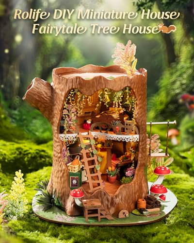 Rolife DIY Miniature Forest Fairy House Kits - Fairytale Tree House