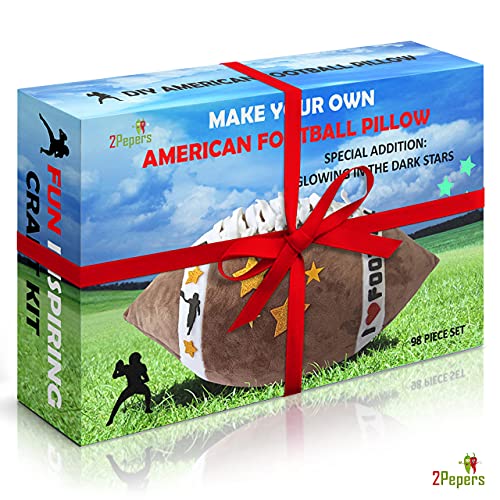 Make Your Own American Football Plush Pillow Kit Kids Gift Art & Craft Set - style: FOOTBALL