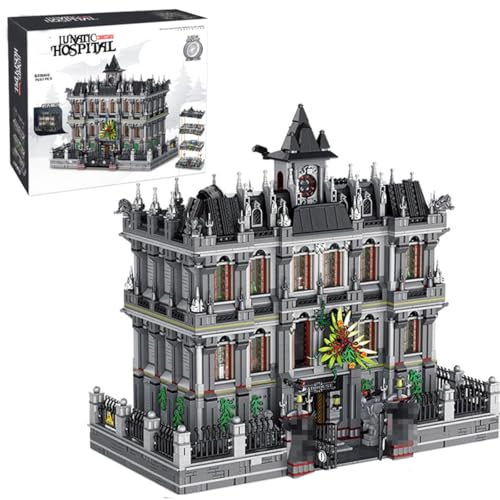 Lunatic Hospital - Building Blocks,7537 PCS Gothic Model Toy for Adults - color: Lunatic Hospital