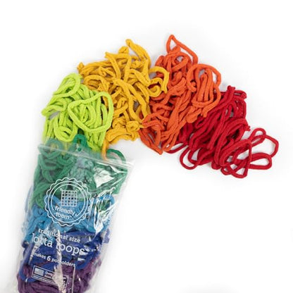 Friendly Loom Lotta Loops Rainbow Cotton Weaving 7 Inch Traditional Loops