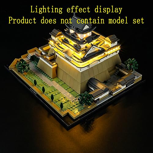 GEAMENT LED Light Kit Compatible with LEGO Himeji Castle - Lighting Set for Architecture 21060 (Model Set Not Included) - style: For 21060