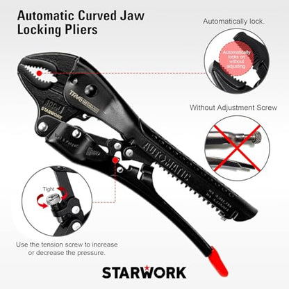 STARWORK TRUE MECHANIC 312-Piece Mechanics Tool Set and Socket Set, Professional, SAE/Metric, Mirror-Finish Sockets & Ratchet Wrenches - size: 312 Mirror