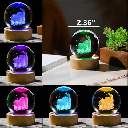 3D Labrador Gifts for Women - Crystals Ball 60mm Labrador Figurines Decor Glass Animals Figurine - Birthday Gifts for Best Friend, Lovers Keepsake Paperweight - style: Labrador