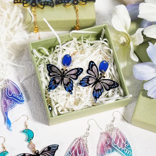 LET'S RESIN Resin Earring Molds, 2 Pcs Resin Molds Silicone with Butterfly Moth Wings Shapes, Silicone Molds for Resin Jewelry, DIY Art Craft - color: Butterfly Earring Molds