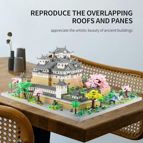 JXRLMB Big Micro Building Blocks Sets for Adults 10080 PCS Japan Himeji Castle Collectible Ornaments Model Kit for Teens Ages of 14+