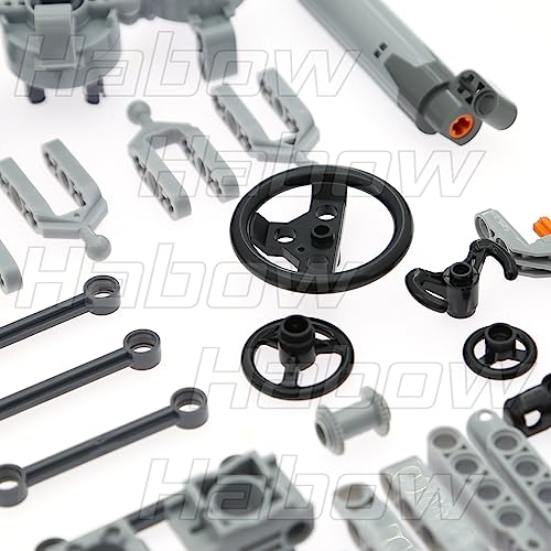 Habow 169pcs Technic Steering and Suspension Parts Kit for MOC Building.