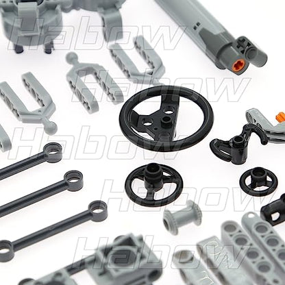 Habow 169pcs Technic Steering and Suspension Parts Kit for MOC Building.