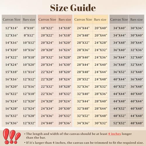 B.B.F MAKE 16x28 Solid Wood Stretcher Bars for Canvas & Needlepoint - size: 16"x28"