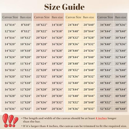 B.B.F MAKE 16x28 Solid Wood Stretcher Bars for Canvas & Needlepoint - size: 16"x28"