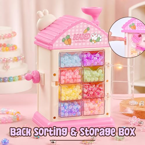 Bracelet Making Kit- Auto Beaded Jewelry Maker Toy Gift for Girls 6-12