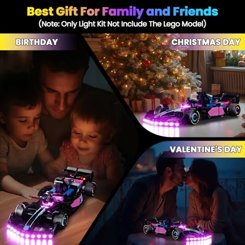 Upgraded Led Light Kit Compatible with Lego BWT Alpine F1 Team A524 Race Car Building Set, Lights Decoration Compatible with Lego 77248 (Model Not Included) - style: Classic Version 77248