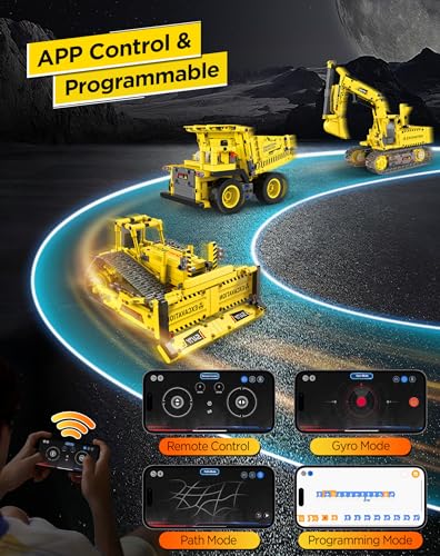 okk STEM Robot Toys for Kids 8-12, 5-in-1 RC Programmable Building Toy Kit