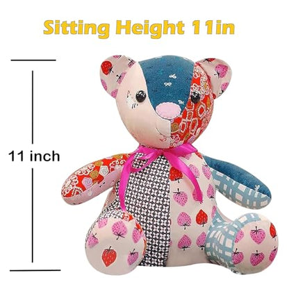 18in/Sitting Height 11in Fosdonge Acrylic Memory Bear Template Ruler Set with Detailed Instructions, Sewing Patterns for Beginners, Teddy Bear Quilting templates (Sitting Height 11in) - color: Sitting Height 11in