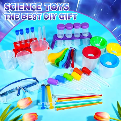 Bbiamsleep 37PCS Science Kits for Kids, Beakers and Test Tubes Experiments