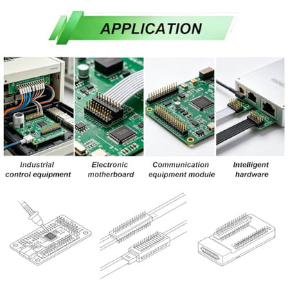 22pcs 2.54mm Male & Female Pin Header Connector, 40Pin, Black, PCB Board Pin Header - size: 22pcs-2.54mm Male & Female Pin Header Connector