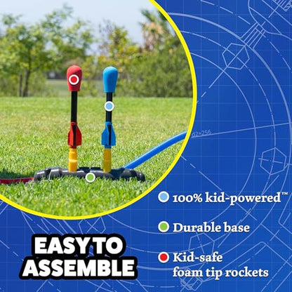 Stomp Rocket Original Dueling Rocket Launcher for Kids, 8 Rockets - style: Dueling Launcher + 8 Rockets