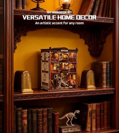 Roroom DIY Miniature House Kit, Prehistoric Fossil Museum Dollhouse Kit - color: Fossil Museum