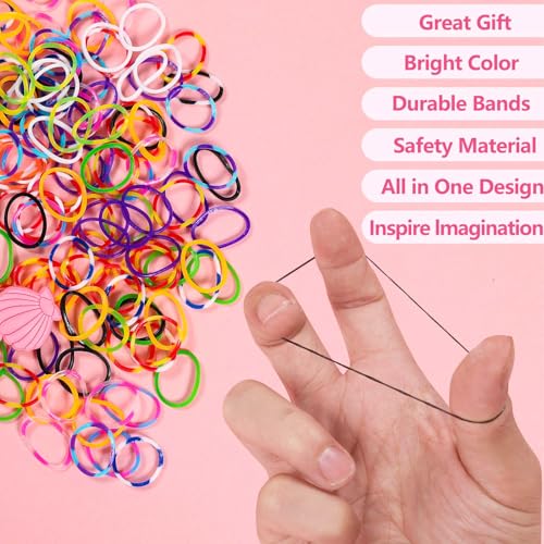 XKDOUS 21 Colors Rubber Band Bracelet Kit, Rubberband Bracelet Making Kit - color: 21 Colors 2000+
