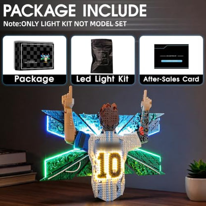 LED Light Set Compatible with Lego Lionel Messi – Celebration 43018 Set, Light Kit for Lego 43018 Building Blocks Model, Not Included The Model Set - color: 43018 Lionel Messi – Celebration Set