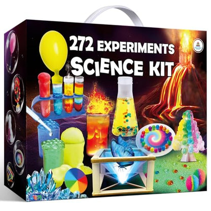 UNGLINGA 272 Experiments Science Kit for Kids, Chemistry Set - style: science kit with 272 experiments