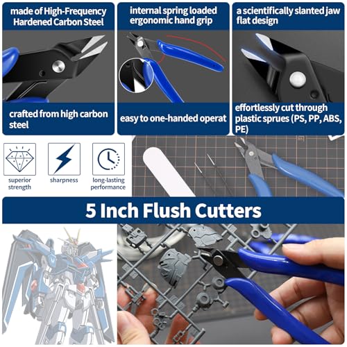 25Pcs Hobby Modeling Kit Tools Building Modeler Basic Tool for Gundam Basic Model Assembling, Building and Repairing
