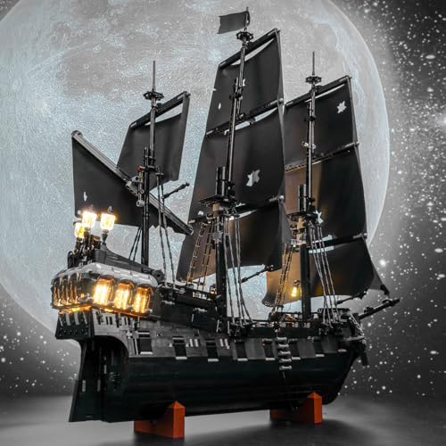 Upgraded Led Light Kit Compatible with Lego Captain Jack Sparrow's Pirate Ship Set, Lights Decoration Compatible with Lego 10365 (Model Not Included) - style: Classic Version