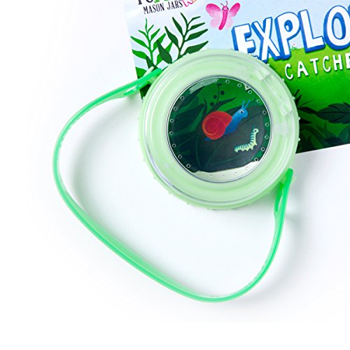 reCAP Kids Explore Plastic Mason Jar Bug Catcher Habitat Kit, Made in the USA, BPA-Free