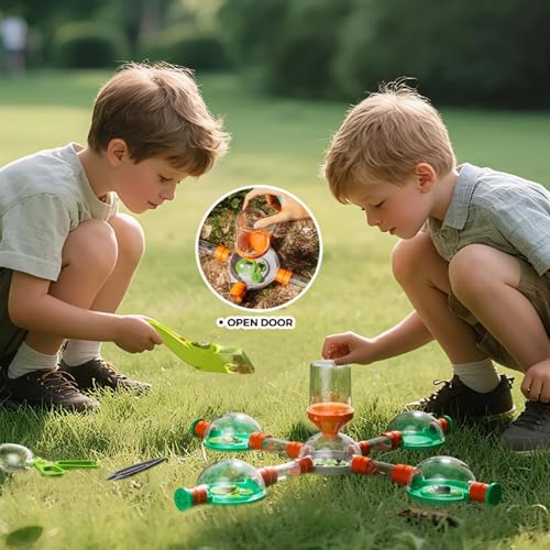 Bug Catcher for Kids – Bug Catching Kit with Modular Bugs Maze, Bug Terrarium for Kids, STEM Outdoor Science Toy & Bug Farm for Kids Ages 4–8