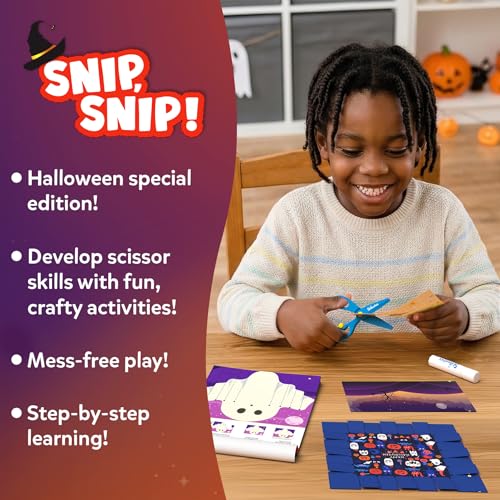Skillmatics Snip Snip Halloween Craft, Scissor Skills, Felt Kits for Kids - style: 1. Halloween Fun