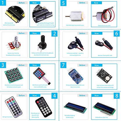 ELEGOO UNO R3 Project Most Complete Starter Kit, Compatible with Arduino