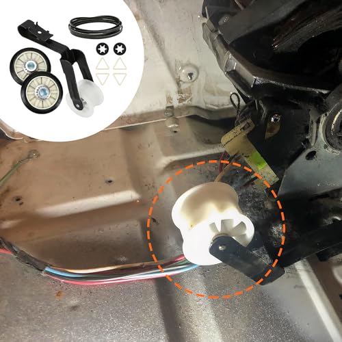 4392065 Dryer Repair Kit with 341241 Dryer Belt, 349241T Drum Rollers & 691366 Idler Pulley – Dryer Parts Compatible with Maytag MEDC200XW0 MEDC215EW1 MEDC400VW0 MED5800TW0 MED5805TW0 MED5830TW0