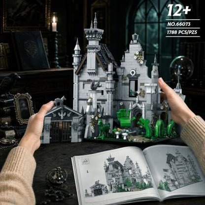 Mysterious Gothic Castle Mansion Building Blocks for Adults, 1788 PCS