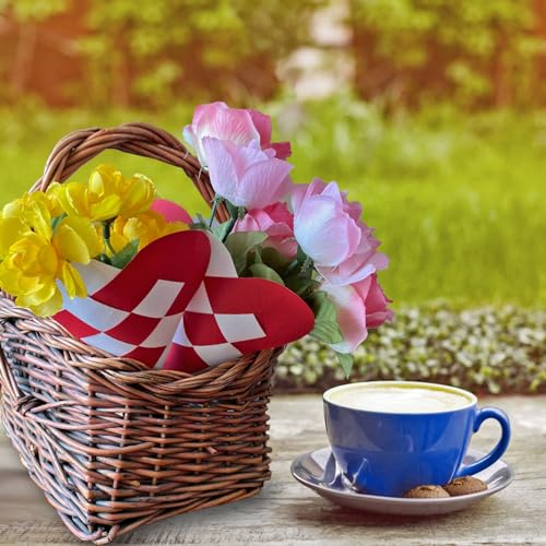 12 DIY Danish Heart Baskets. Precut and Ready to Use, No Tools Needed. Traditional Weaving Paper Craft to Make Julehjerter. Great Home and Classroom Decorations (Red/White Kit) - color: 3x3 Diy Kit