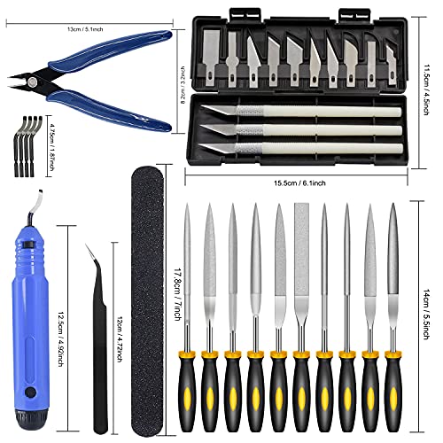 32 Piece 3D Print Tool Kit Includes Debur Tool, Cleaning, Finishing and Printing Tool,3D Print Accessories for Cleaning, Finishing and Printing 3D Prints