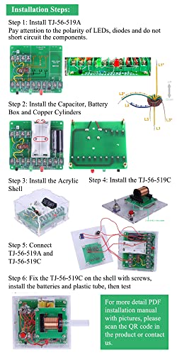 Soldering Practice Kit Projects DIY Toys Electric Magnetic Transmitter Educational Electronics Kit Mini DIY Shooting Game Fun Soldering Project
