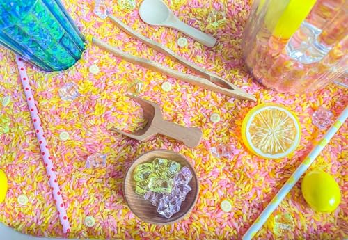 Kids Sensory Bins Montessori Sensory bin, Sensory Toys, Sensory Bins, Sensory Bin for Preschoolers (Lemonade)