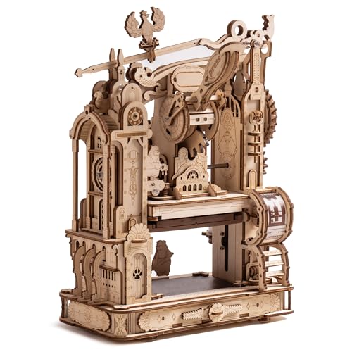 3D Puzzles for Adults - Wooden Puzzles for Adults, Classic Printing Press Building Kits, Wood Puzzles