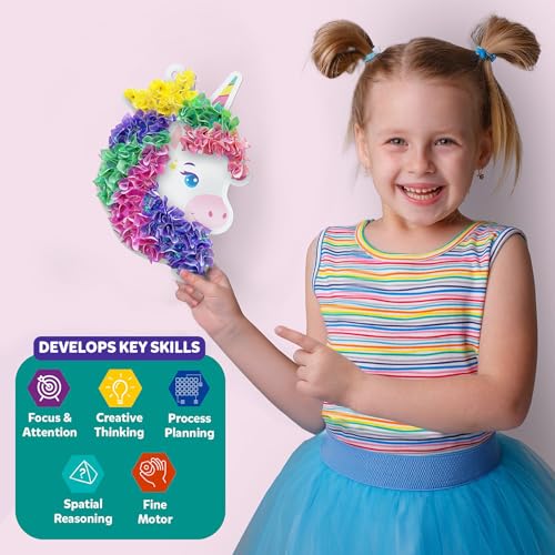 Skillmatics Poke-in Art – Magical Unicorns, Wood Craft Kit, Gift for Kids - style: 4. Unicorn Dream Décor