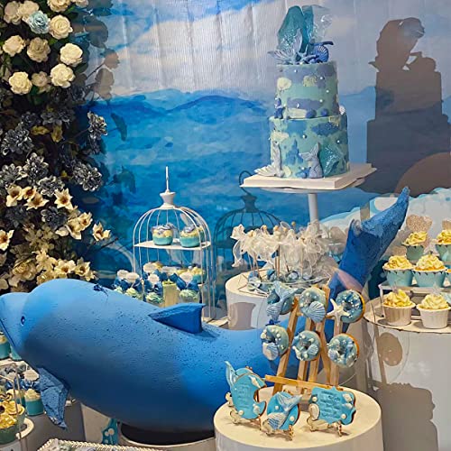 4 PCS Marine Theme Fondant Silicone Mold Hippocampus Turtle octopus Shape DIY Handmade Baking Tools, For Theme Cake Cookie Chocolate Candy Decoration Fondant Polymer Clay - style: Hippocampus styles