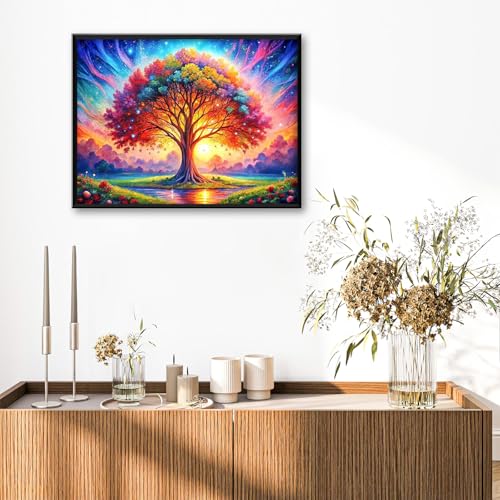 Tree of Life Diamond Art Kits for Adults Beginners 12x16 in, DIY Craft Gift - color: DP-US07