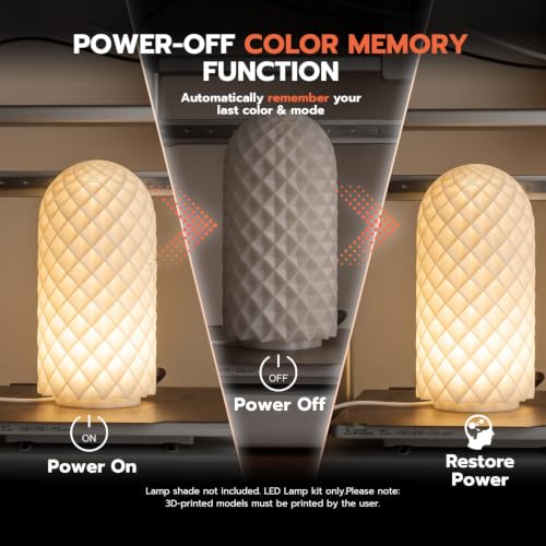 6-Pack IR RGB LED Lamp Kit 001 for Bambu Lab 3D Printed Light kit