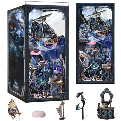 CCCDF Book Nook Kit, DIY 3D Wooden Puzzle Song of The Sirens - color: Song of the Sirens