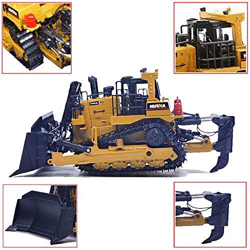 Ailejia 1/50 Scale Diecast Truck Alloy Models Bulldozer Vehicle Construction Vehicle Model Engineering Car Toy boy Gift (Bulldozer) - color: Timber Grab