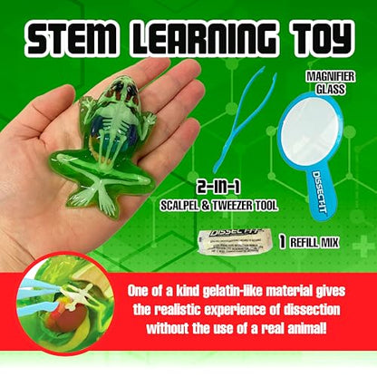 Top Secret Toys Dissect-It Mini Labs Frog Dissection Kit for Kids, Realistic Synthetic Kids Science Kit - On, Biology and Animal Anatomy, STEM Toy, Ages 6+ - style: Mini Frog